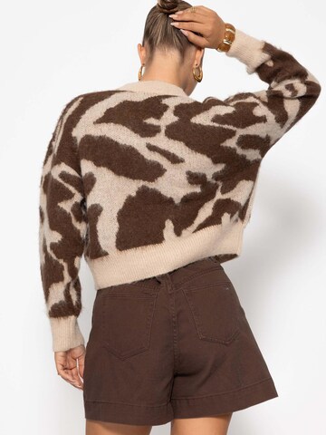 SASSYCLASSY Oversizestrickjacke‌‌‌‌‌ in Braun