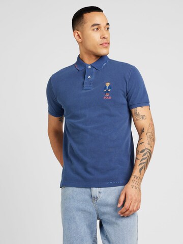 Tricou de la Polo Ralph Lauren pe albastru: față