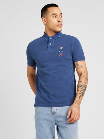 Polo Ralph Lauren Тениска в синьо: отпред