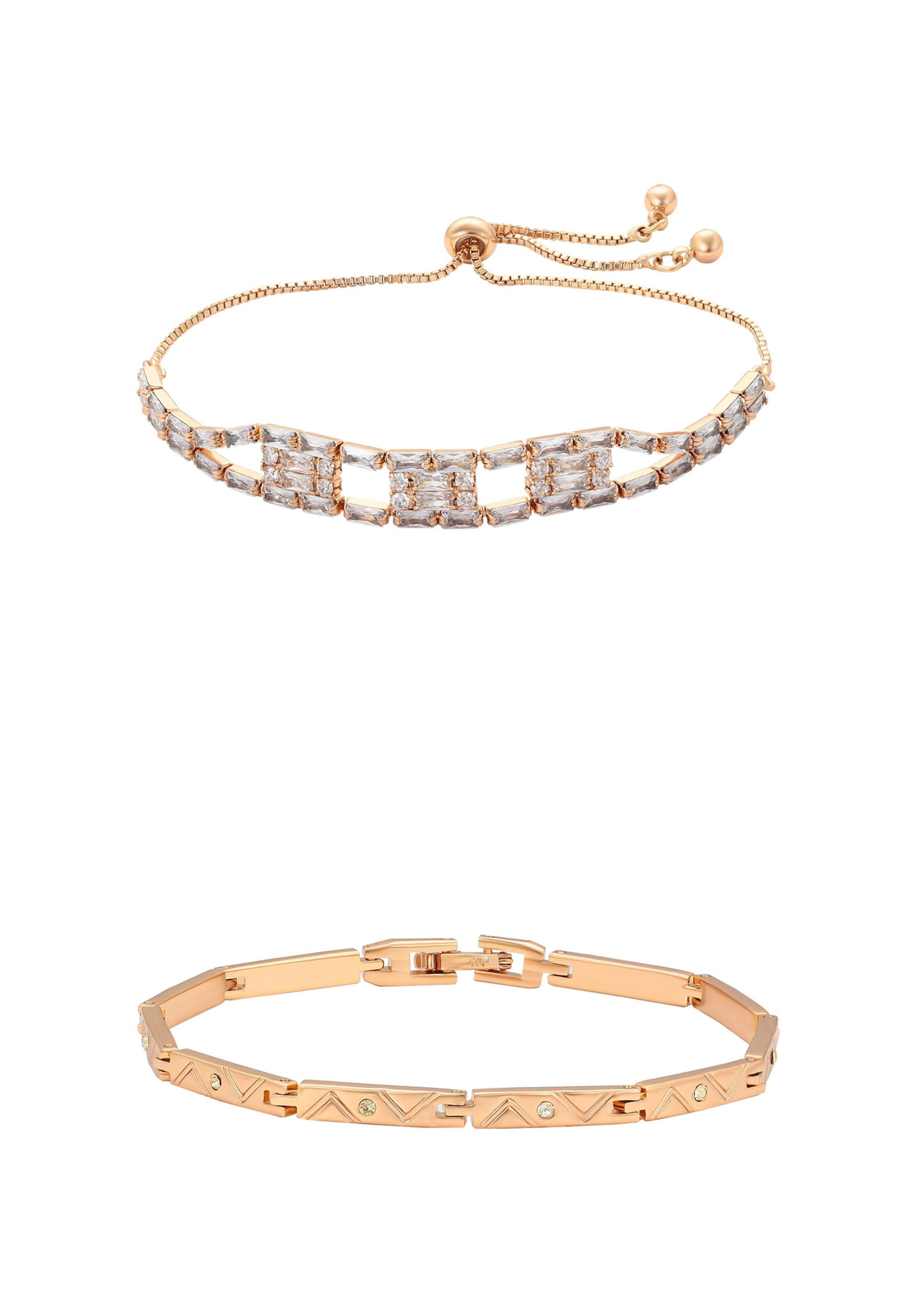 faina Pulseira em ouro / transparente, Vista do artigo