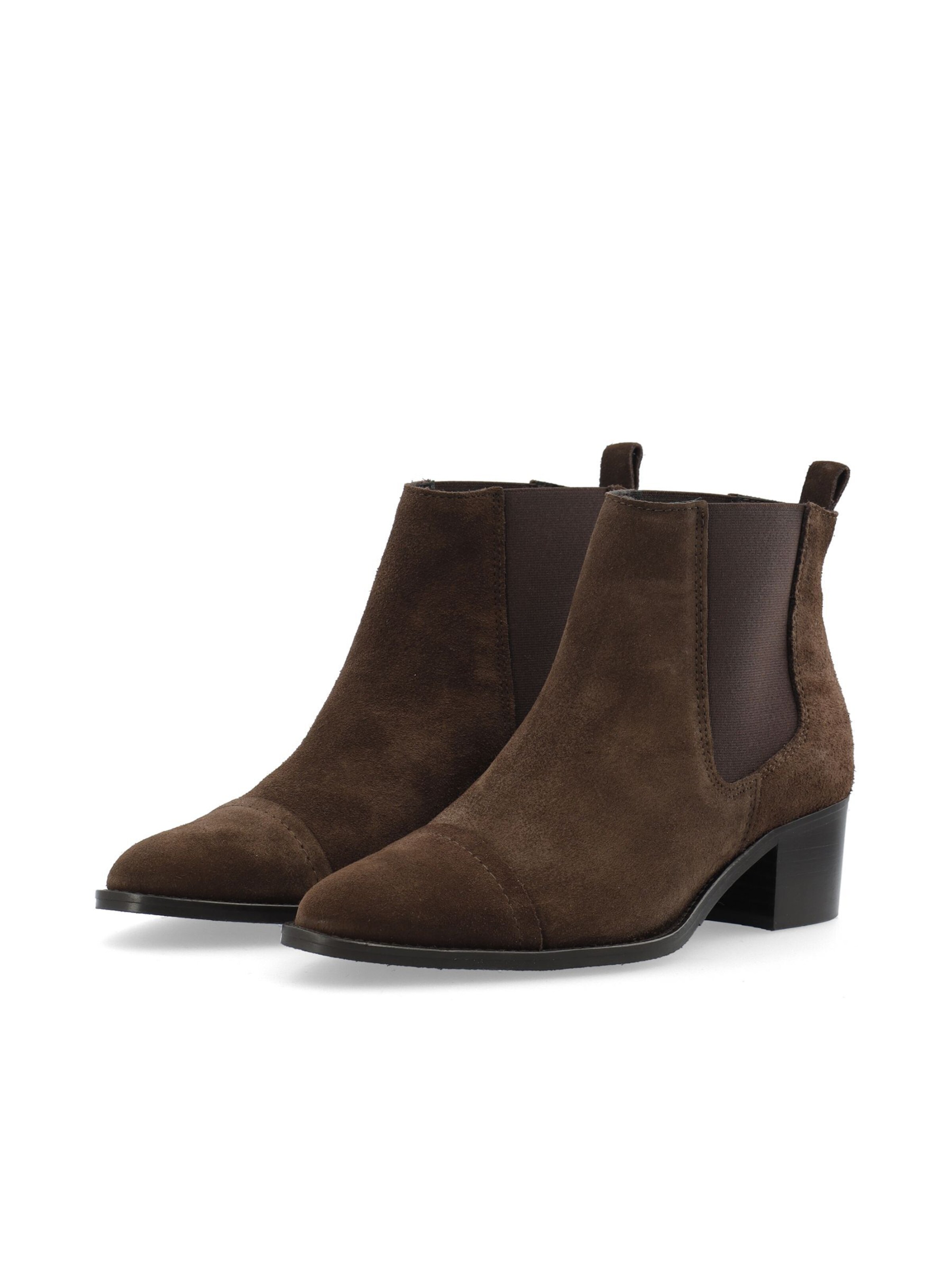 Chelsea Boots 'Carol' Bianco en marron