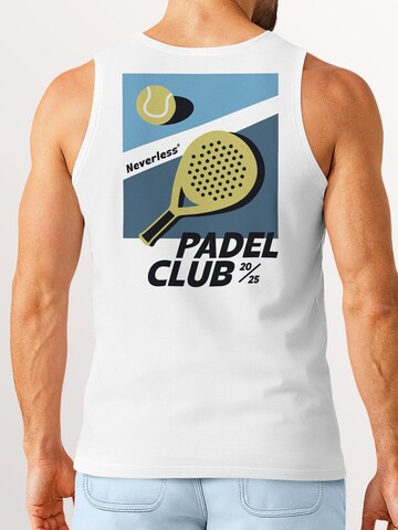 Neverless Shirt 'Padel Club' in White