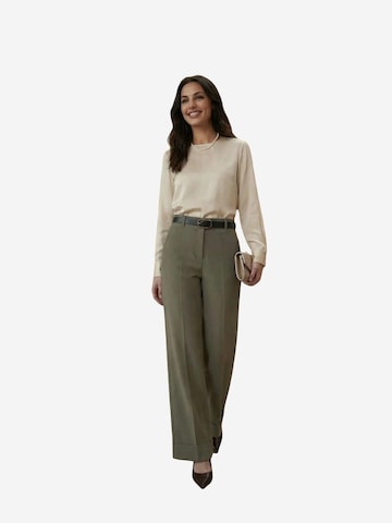 My fashion - Calças com vincos em verde