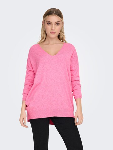 ONLY Sweter 'Lely' w kolorze różowy: przód