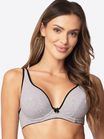 Vivisence T-shirt Bra '1077' in Grey