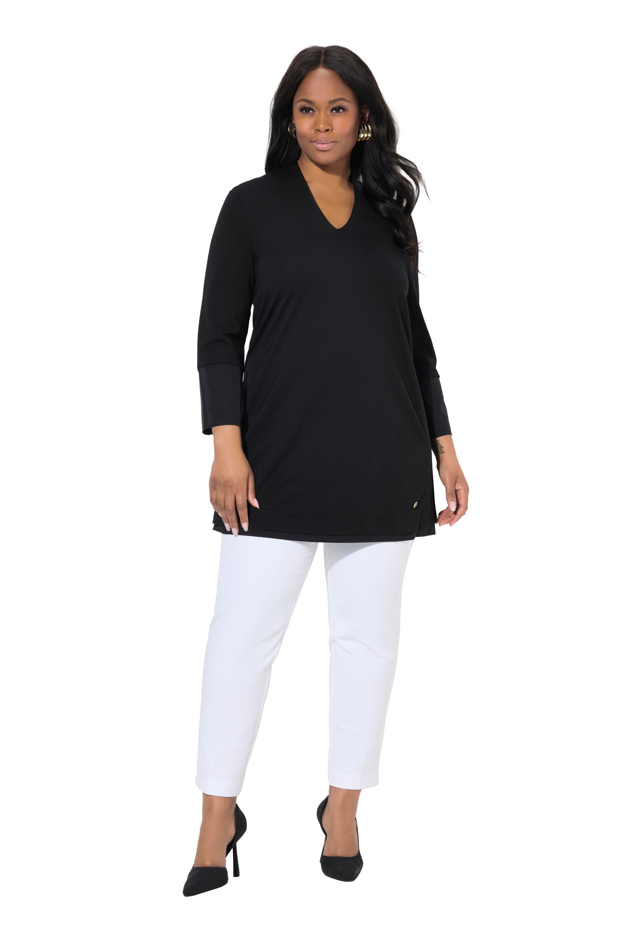 Ulla Popken Shirt in Zwart