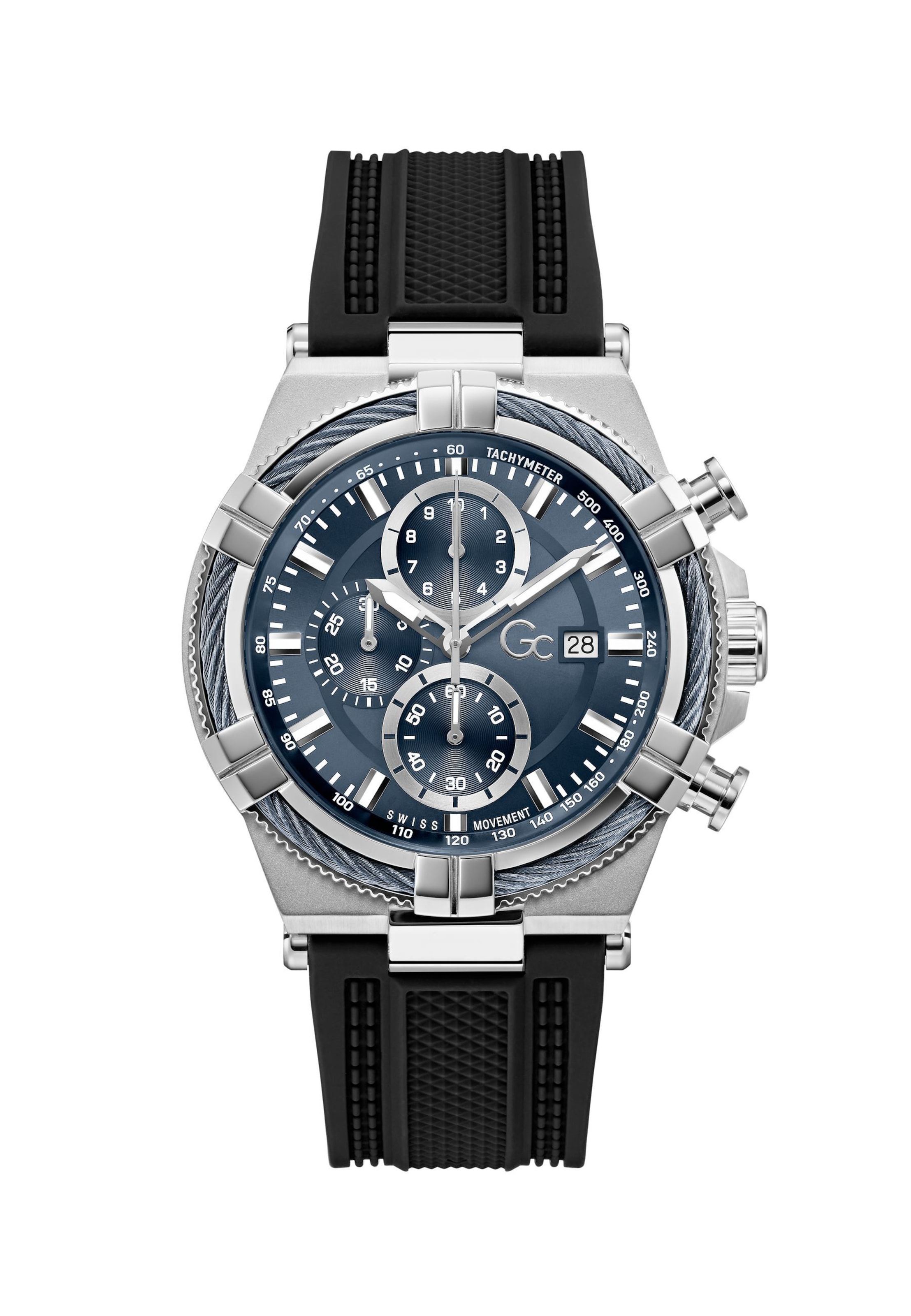 Gc Analog watch in Black: front