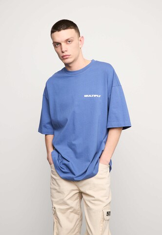 Multiply Apparel Koszulka w kolorze niebieski: przód
