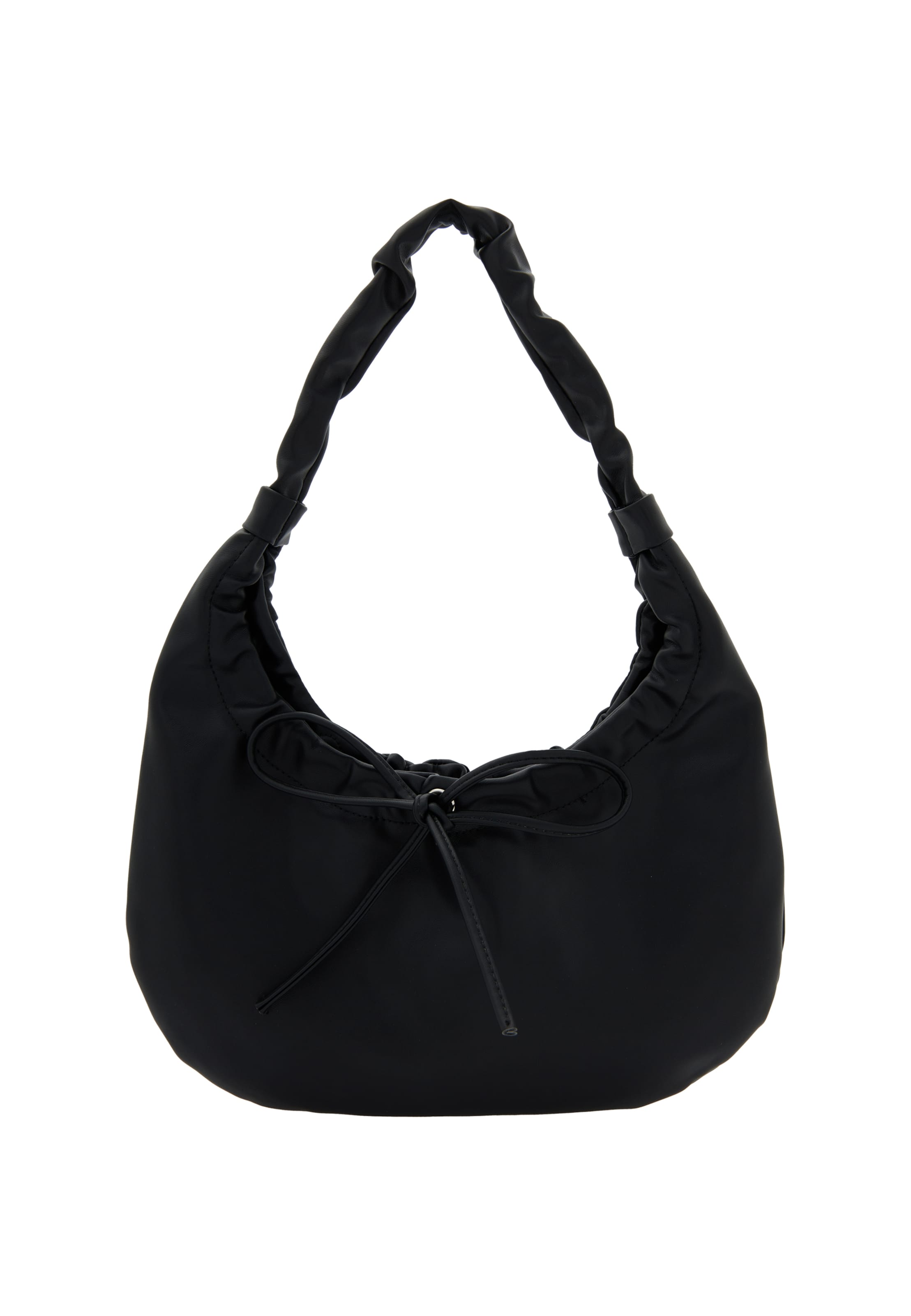 NAEMI - Mala de ombro em preto: frente