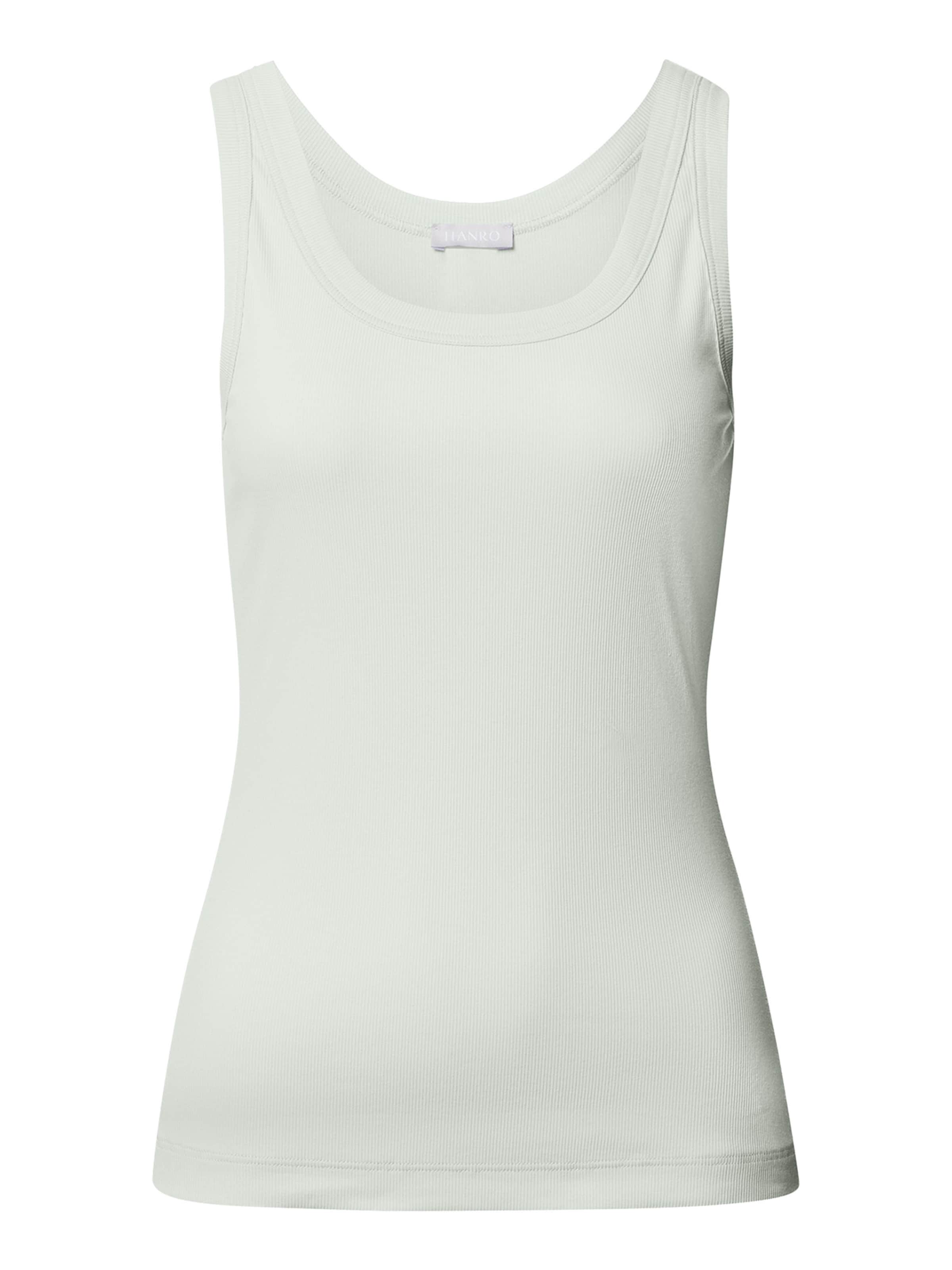 Hanro Top 'Sleep & Lounge' in Groen: voorkant