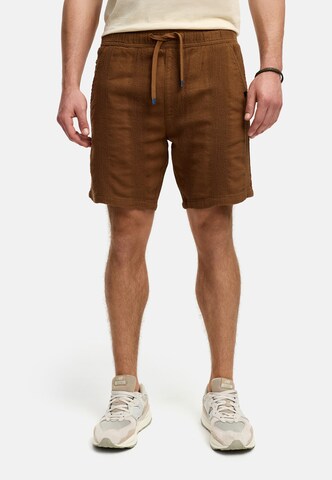 INDICODE JEANS Regular Broek 'INPop' in Bruin: voorkant