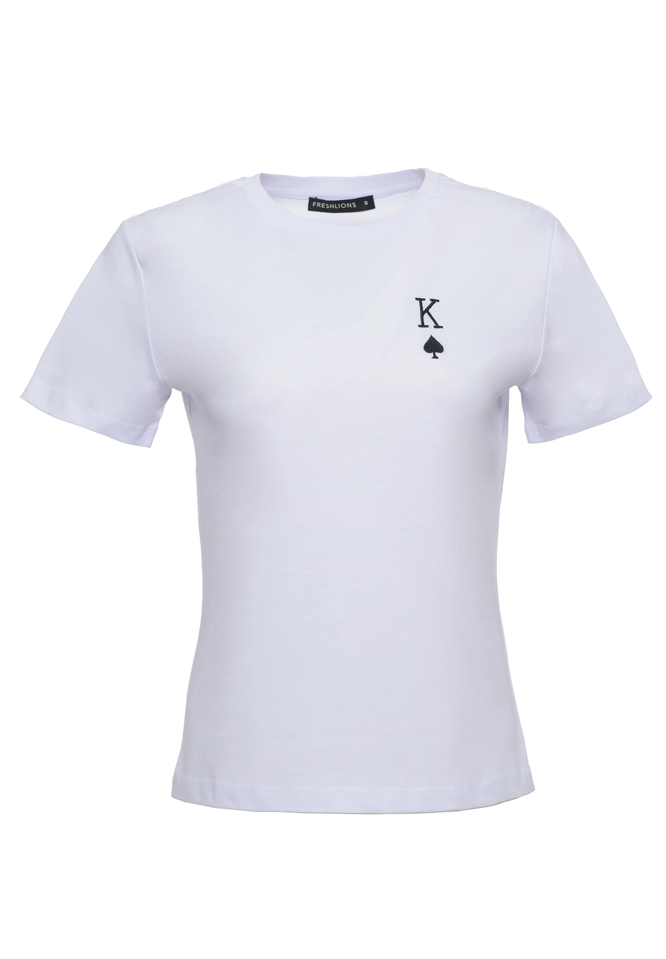 FRESHLIONS Shirt 'Embroidere' in White: front