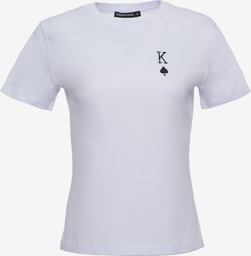 FRESHLIONS Shirt 'Embroidere' in White: front