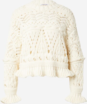 EDITED Sweater 'Sunniva' in White: front