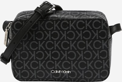 Calvin Klein Чанта с презрамки в черно / сребърно / бяло, Преглед на продукта