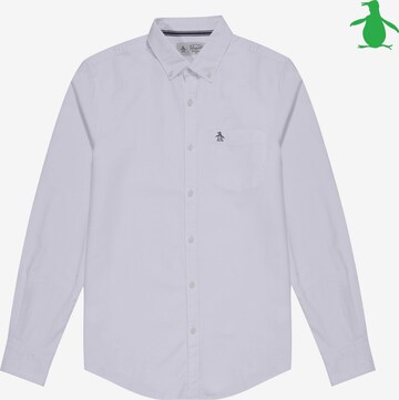 Penguin - Regular Fit Camisa clássica 'Oxford' em branco: frente