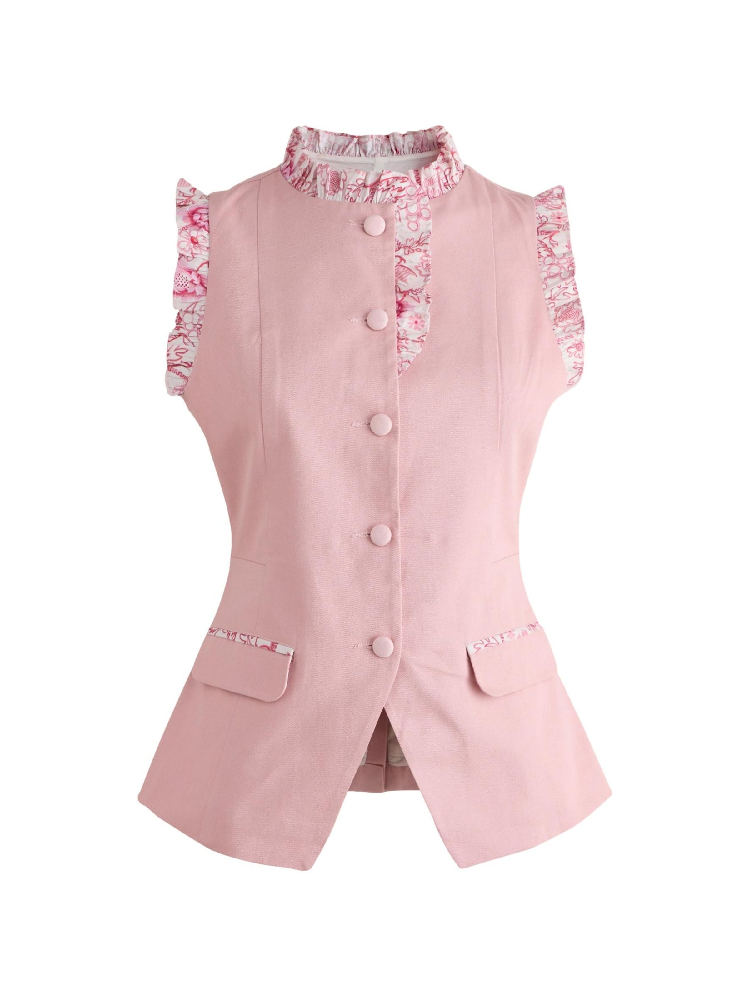 Gilet da completo di Cath Kidston in rosa: frontale