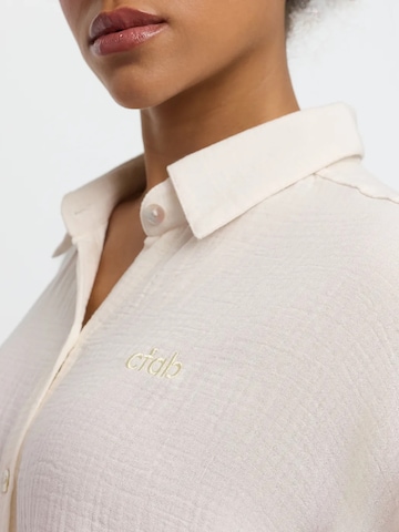 cfab - Camisa 'Musselin Shirt' em branco