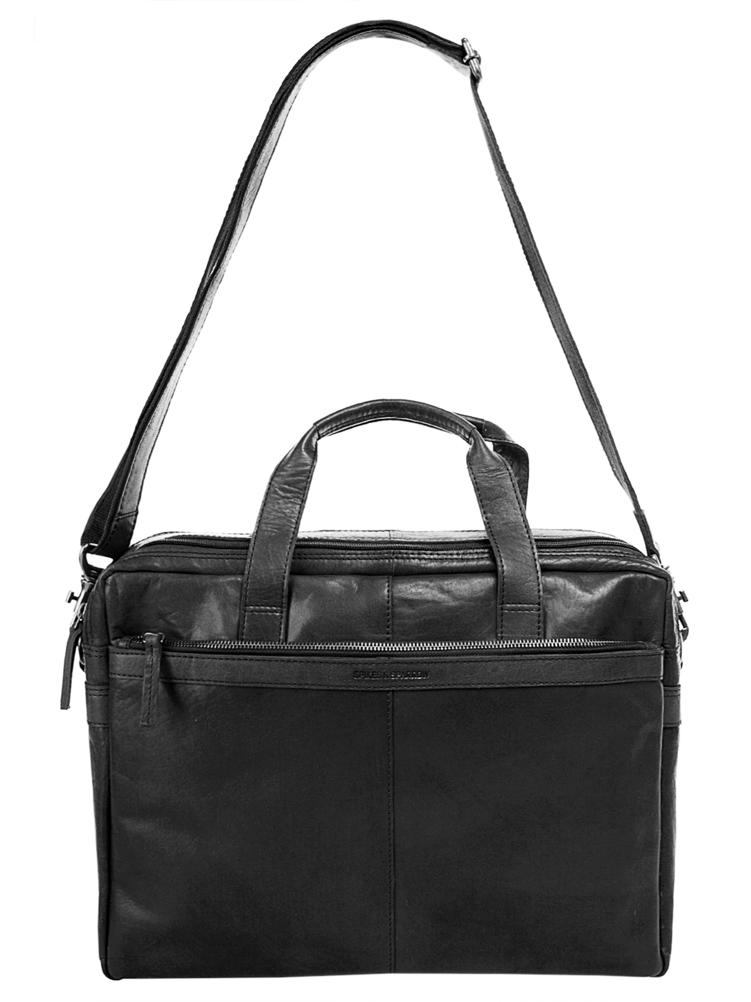 Spikes & Sparrow Briefcase in Black