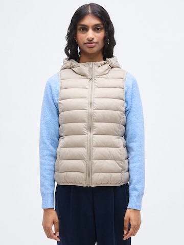 Only Petite Weste 'ONLNEW TAHOE' in Beige: Vorderseite