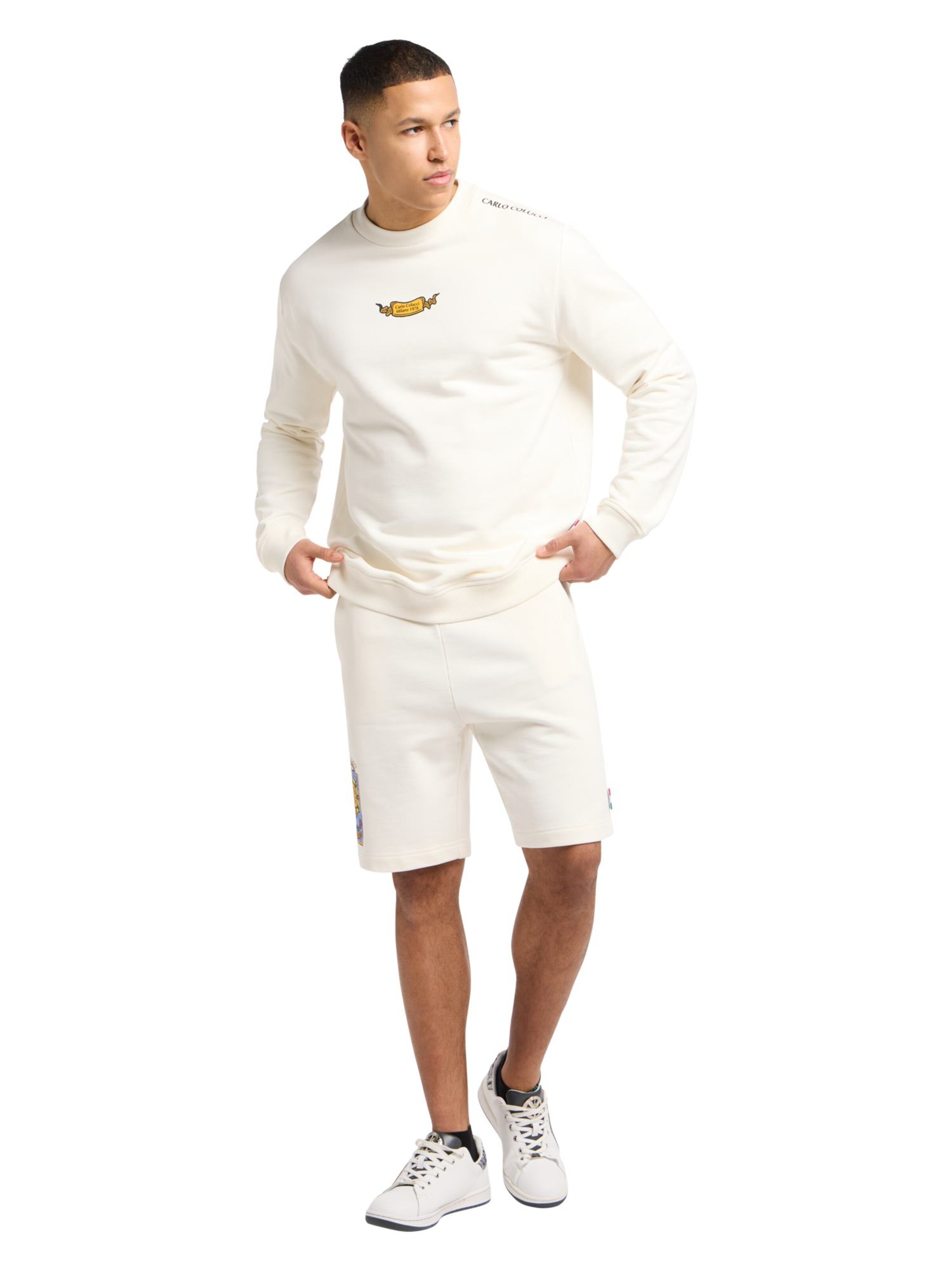 Carlo Colucci Regular Broek 'Eickhorn' in Wit