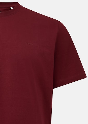 s.Oliver Men Big Sizes - Camisa em vermelho: frente