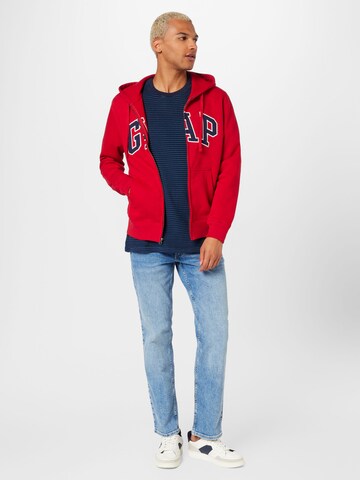 GAP - Sudadera con cremallera en rojo
