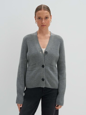 Someday Knit Cardigan 'Timila' in Grey: front