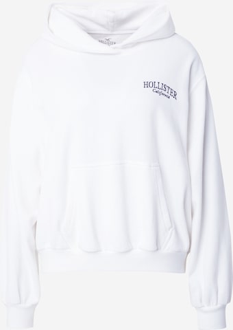 Sweat-shirt HOLLISTER en blanc : devant