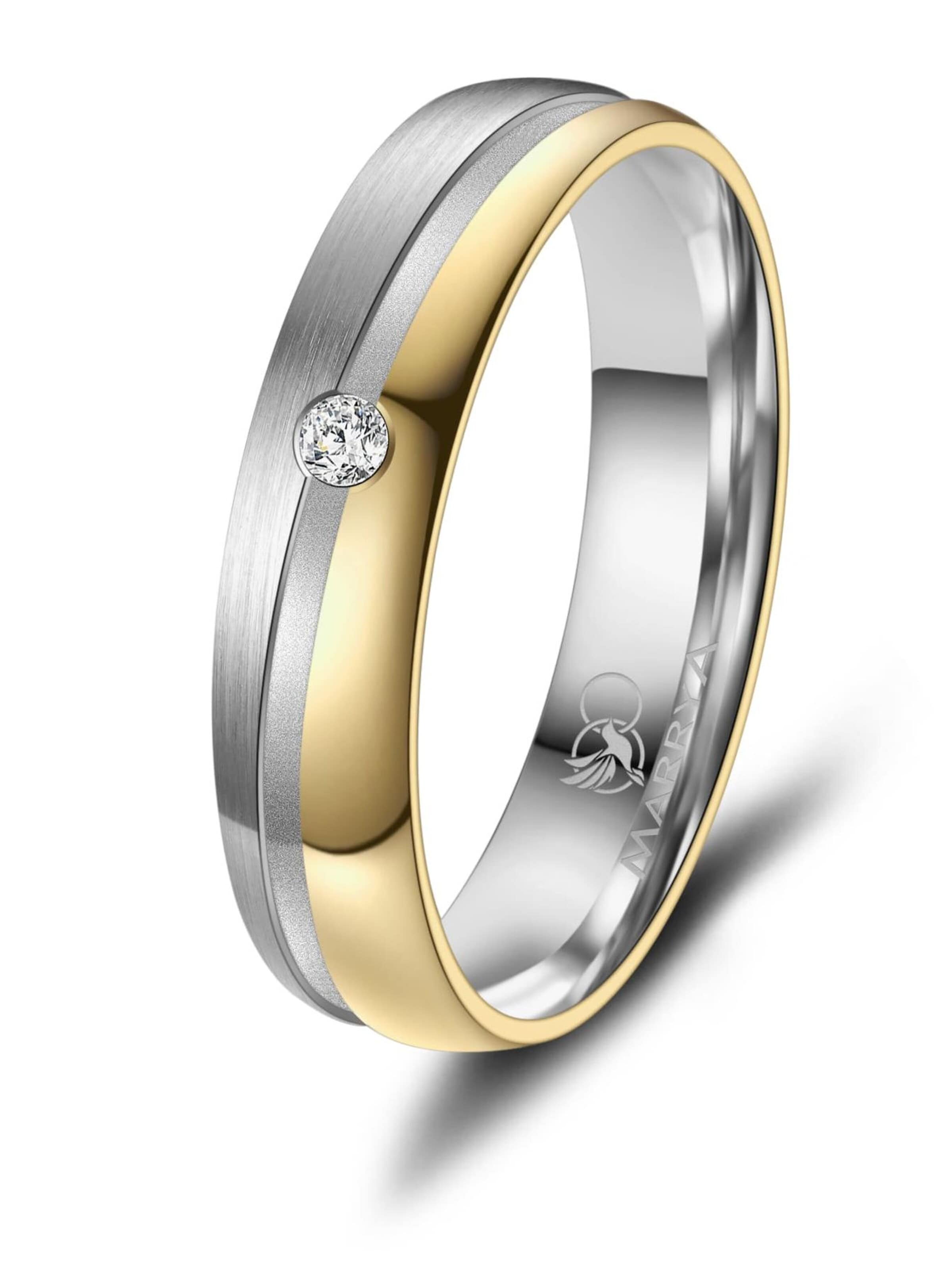 MARRYA Ring 'MARRYA TI-47 Ehering aus Titan' in Zilver: voorkant