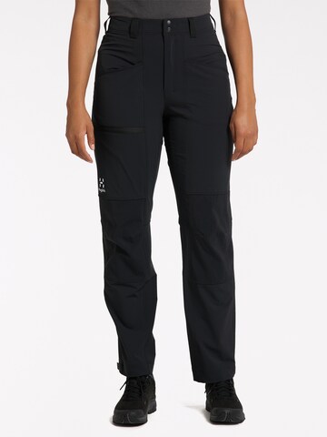 Haglöfs Regular Outdoor Pants in Black: front