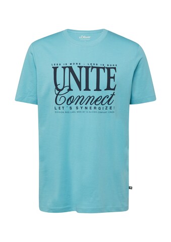 T-Shirt s.Oliver en bleu : devant