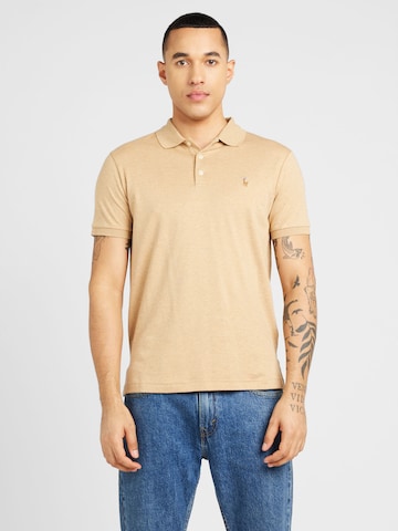 T-Shirt Polo Ralph Lauren en beige : devant