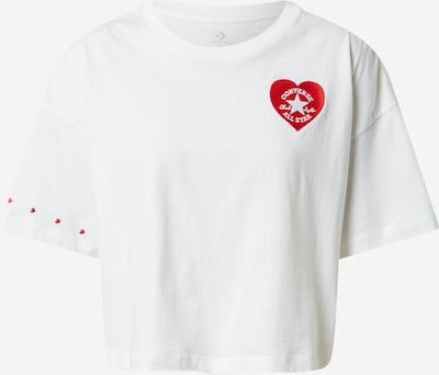 CONVERSE Μπλουζάκι σε κόκκινο / λευκό, Άποψη προϊόντος