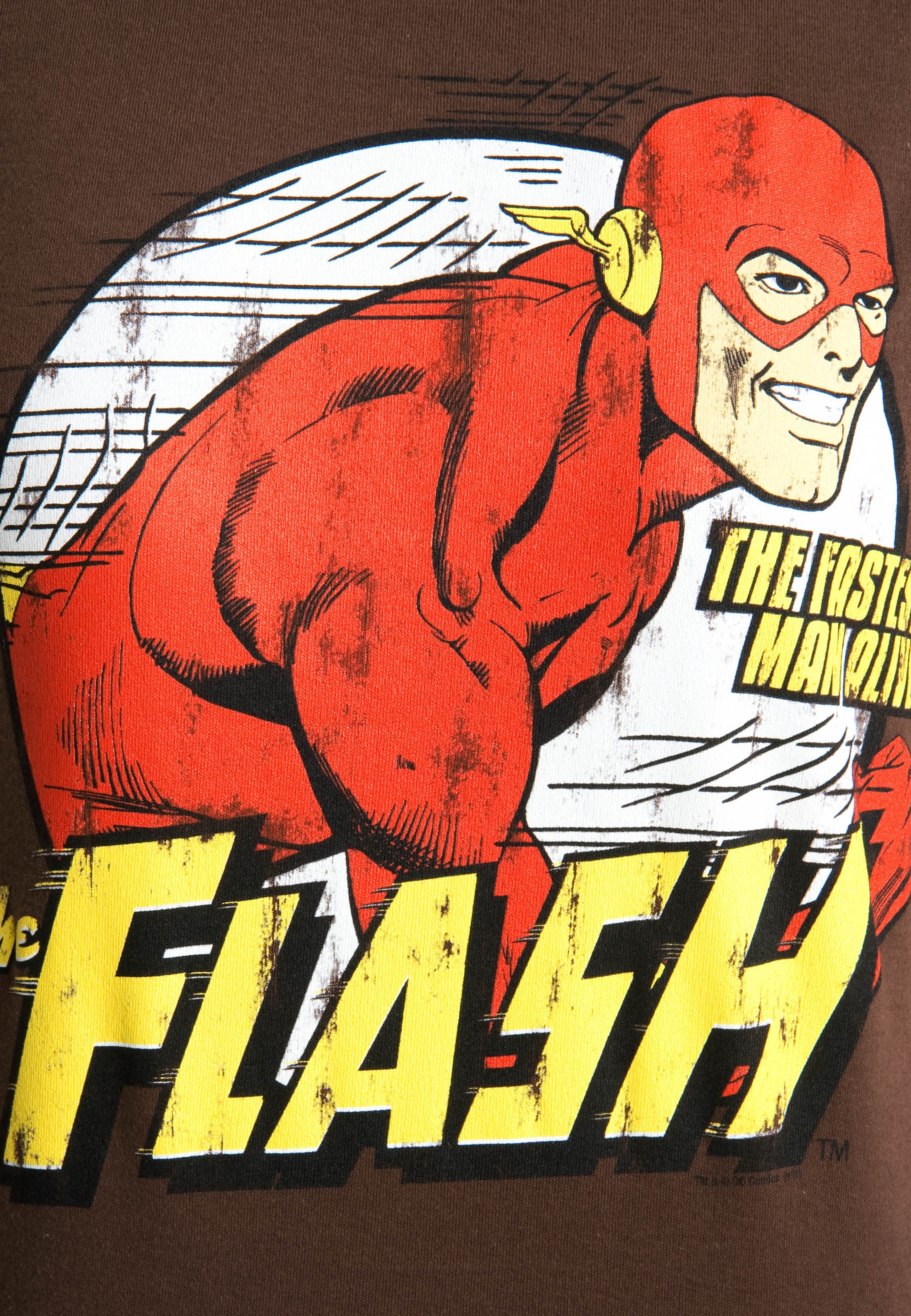 LOGOSHIRT Shirt 'Flash' in Bruin