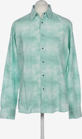 Karl Lagerfeld Button Up Shirt in XL in Green: front