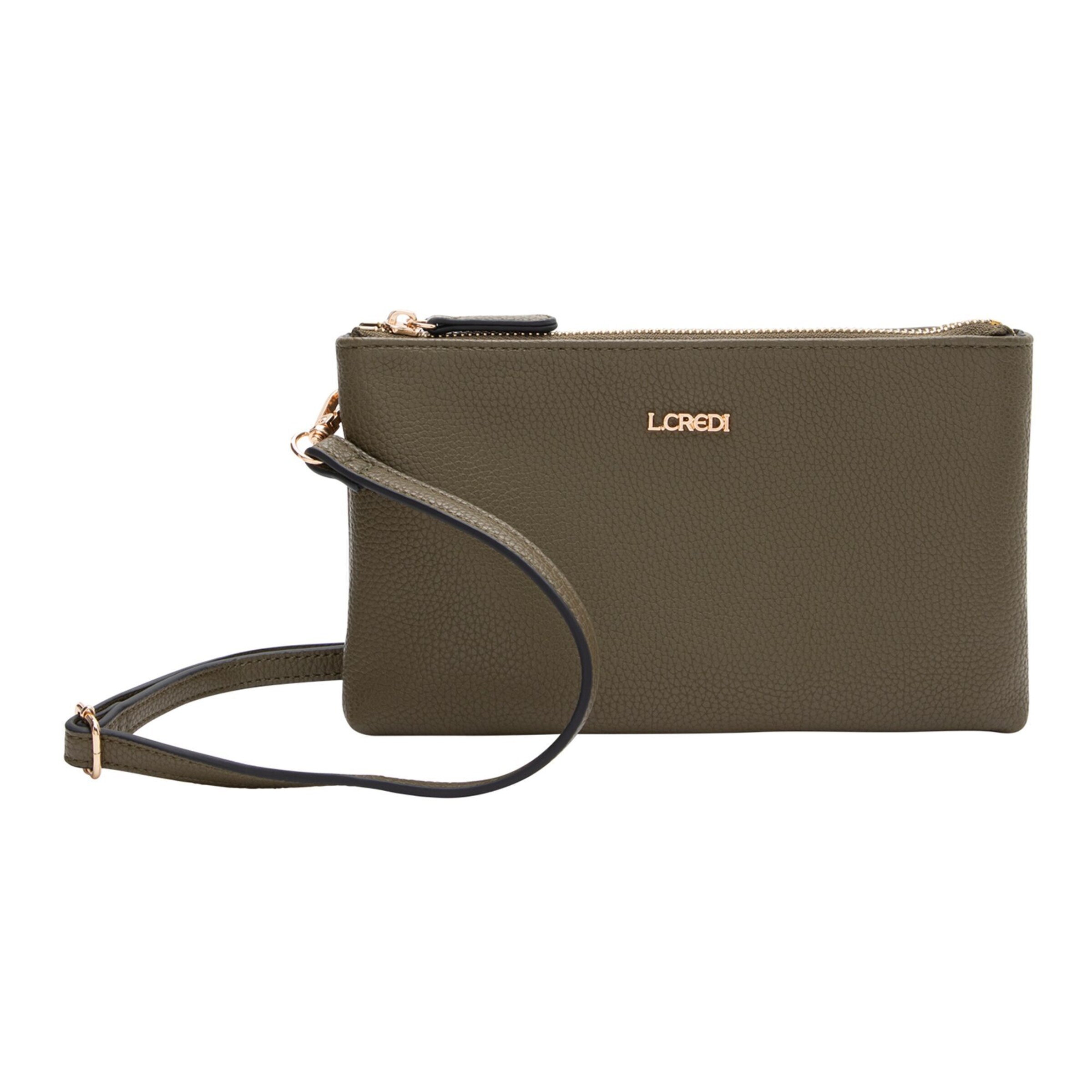 L.CREDI Schoudertas 'Ella' in Groen: voorkant