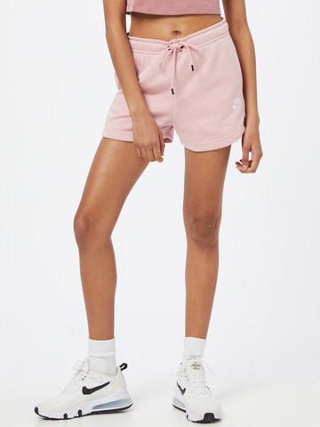 Regular Pantalon Nike Sportswear en rose : devant