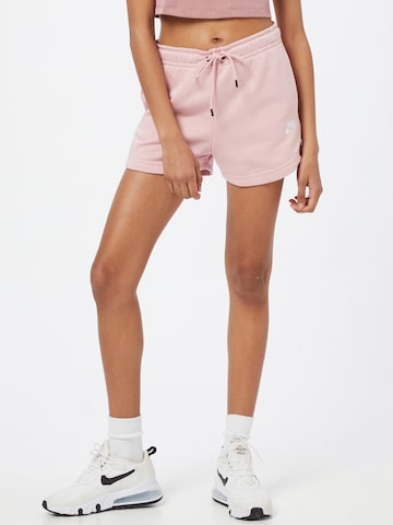 Nike Sportswear Szabványos Nadrág - rózsaszín: elől