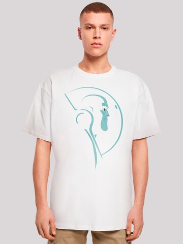 T-Shirt 'Buzz Lightyear Space Helmet Stare' F4NT4STIC en blanc : devant