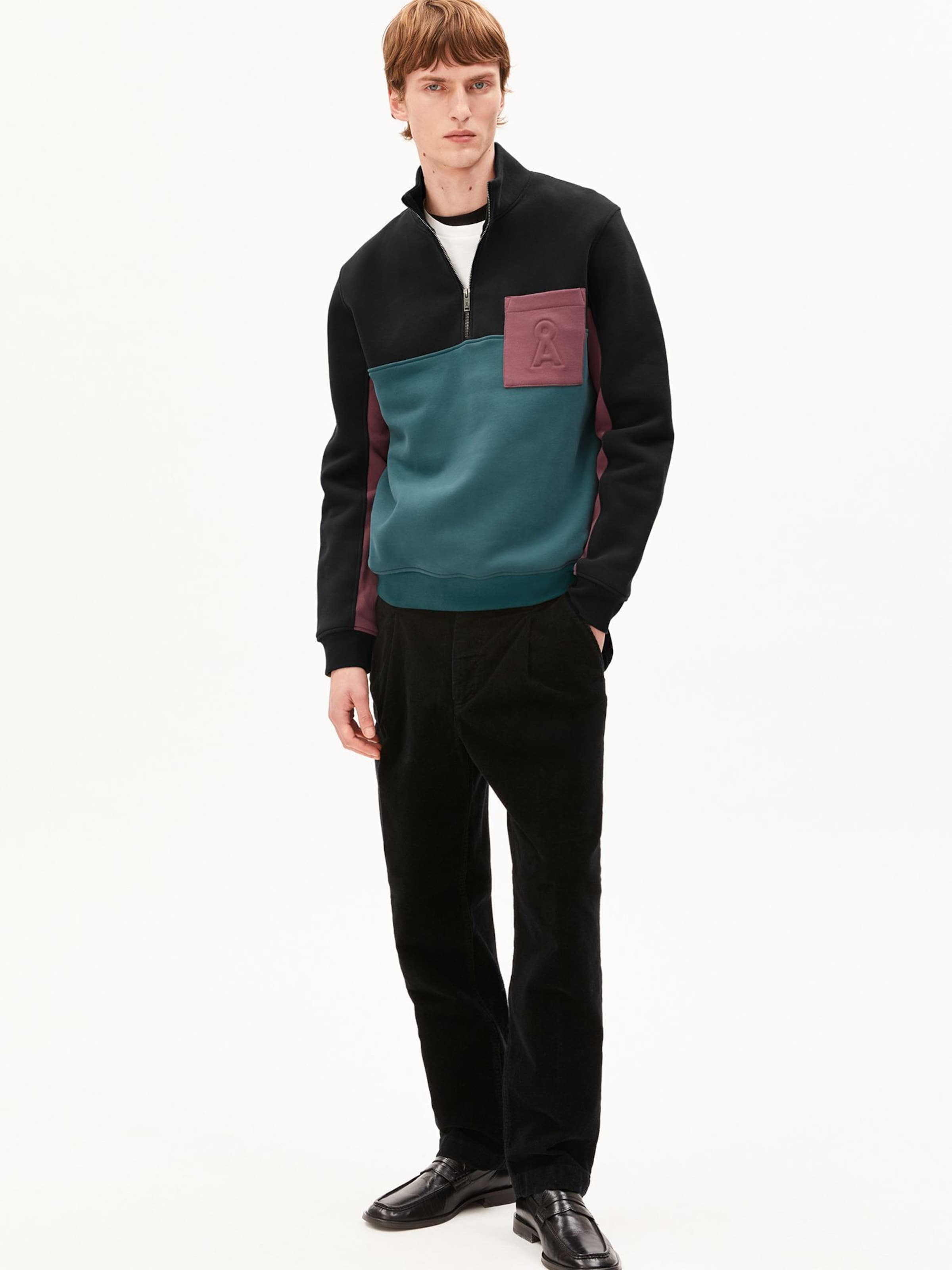 ARMEDANGELS Sweatshirt in Groen: voorkant