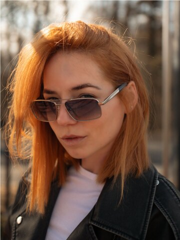 Lunettes de soleil 'Pilotenbrille Polarisierte Pilotensonnenbrille Buugug' VEYREY en gris : devant