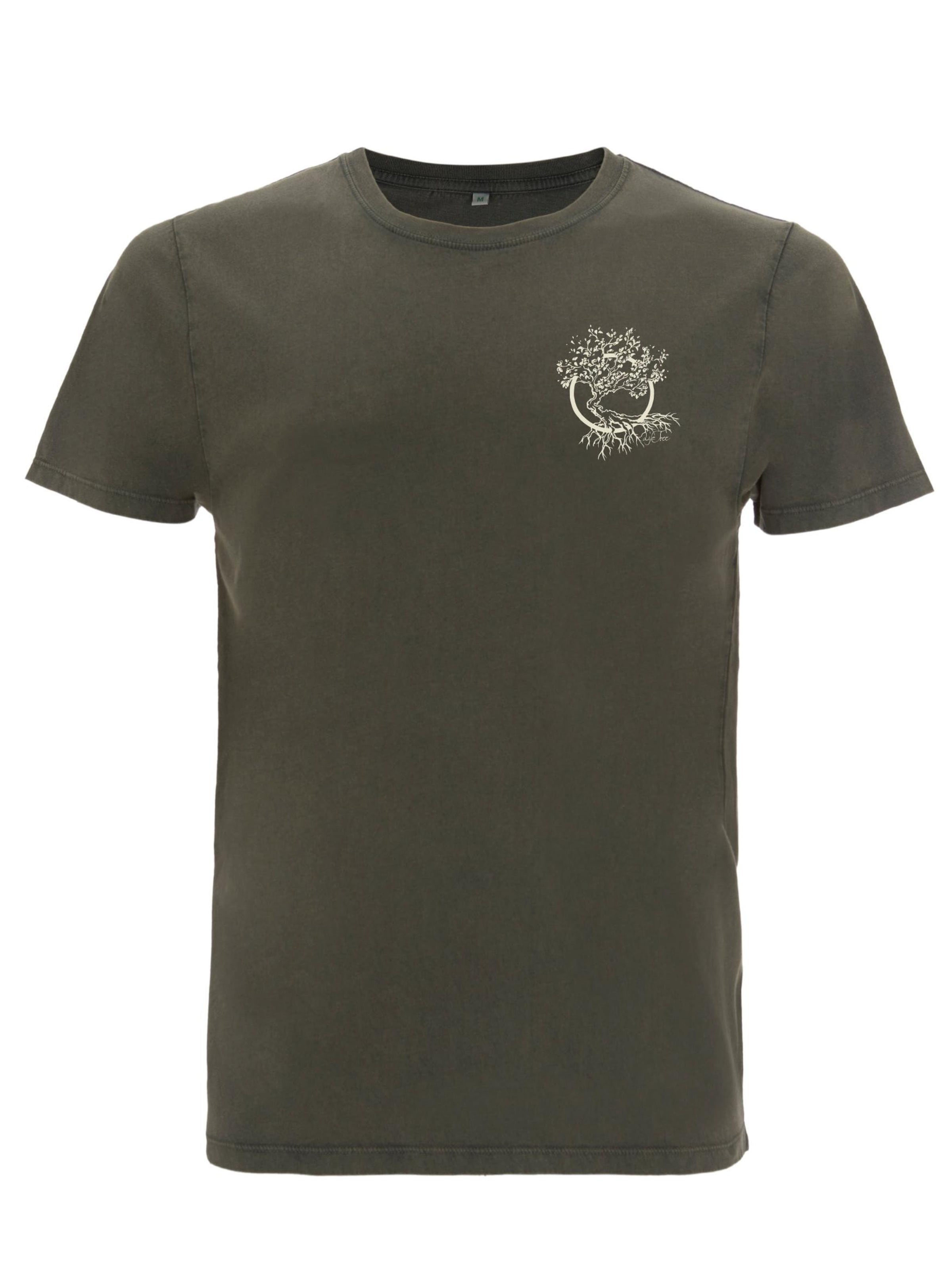 Life-Tree Shirt 'Fairwear Organic' in Green: front