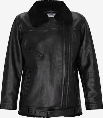 melns DreiMaster Vintage Starpsezonu jaka: no priekšpuses