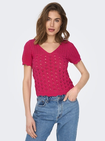 ONLY Svetr 'Becca' – pink: přední strana