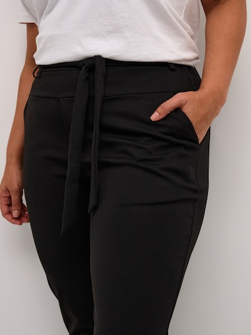 KAFFE CURVE Normalny krój Spodnie 'Jenna' w kolorze czarny