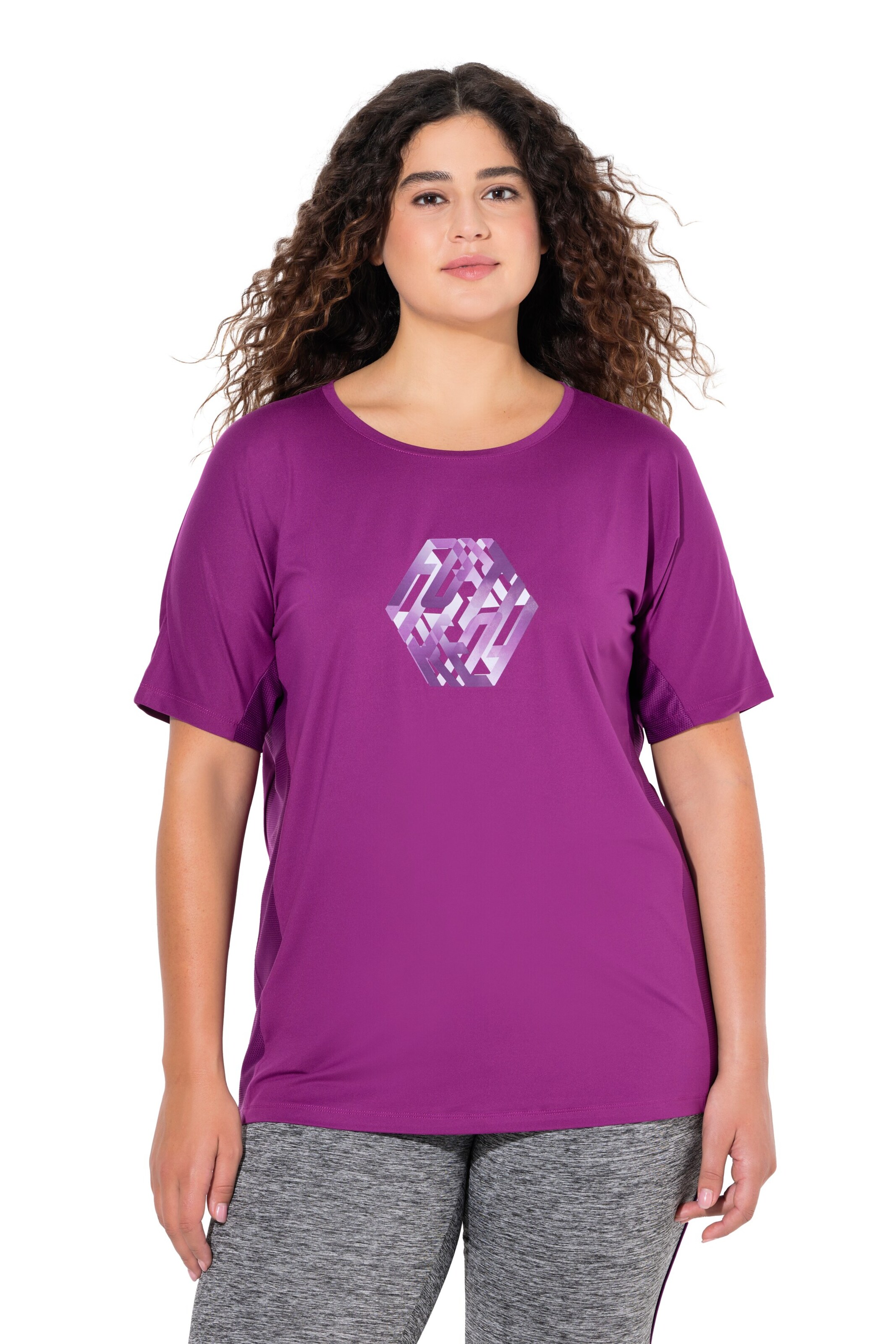 Ulla Popken Shirt in Lila: voorkant