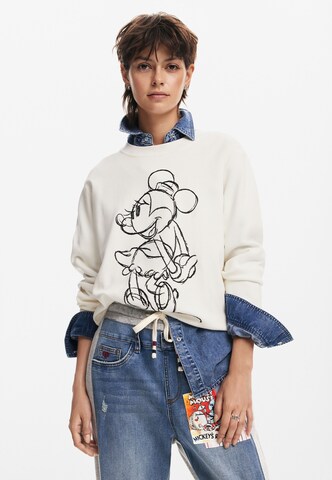 Pull-over 'Minnie Mouse' Desigual en blanc : devant