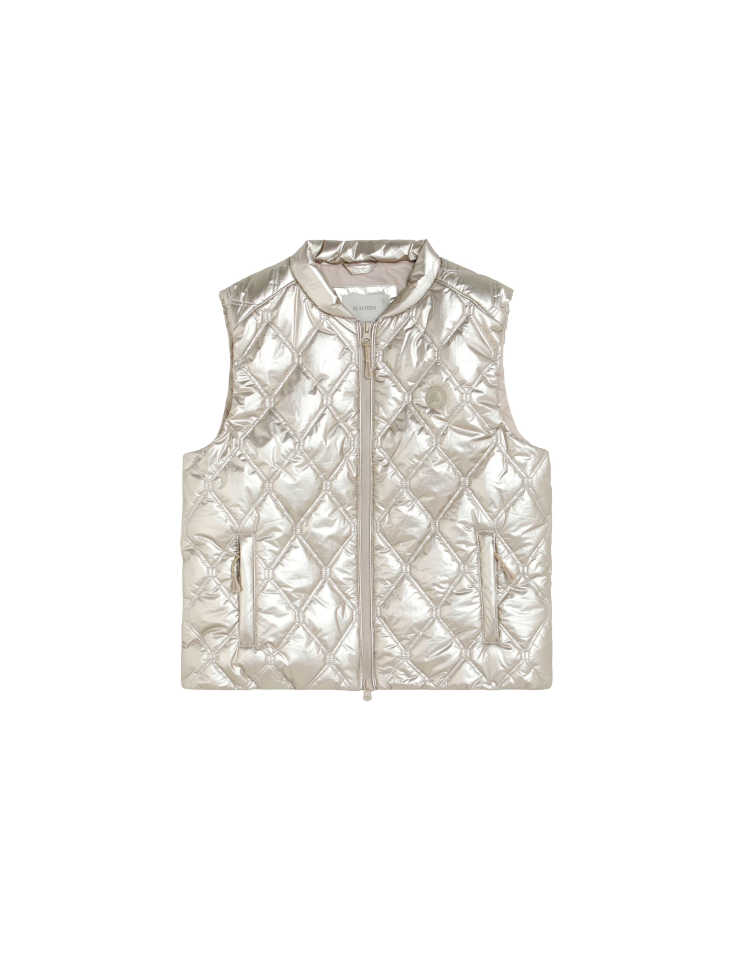 Scalpers Bodywarmer ' ' in Zilver: voorkant