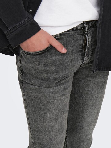 Coupe slim Jean Only & Sons en gris